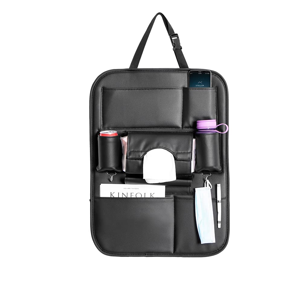 Car Seatback Organizer – Multi-Pocket Backseat Storage Bag for Travel, Kids & Family Essentials