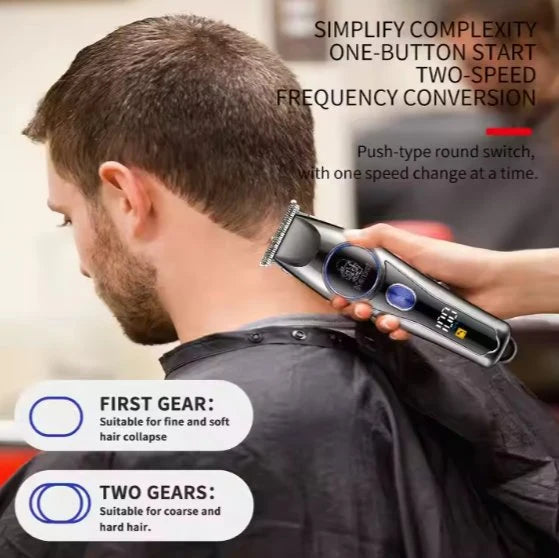 Cordless Men’s Hair & Beard Trimmer – Rechargeable Electric Grooming & Precision Clipper