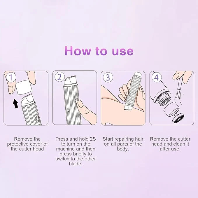 Double Head Electric Shaver | Close & Smooth Rechargeable Razor