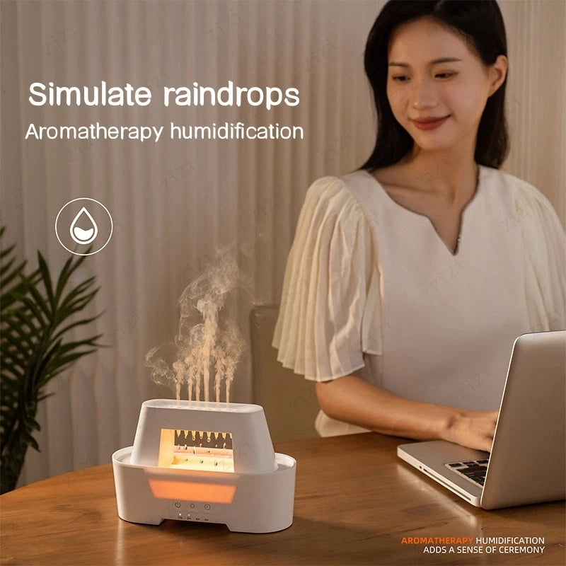 Rain Cloud Aromatherapy Diffuser with Colorful LED Light