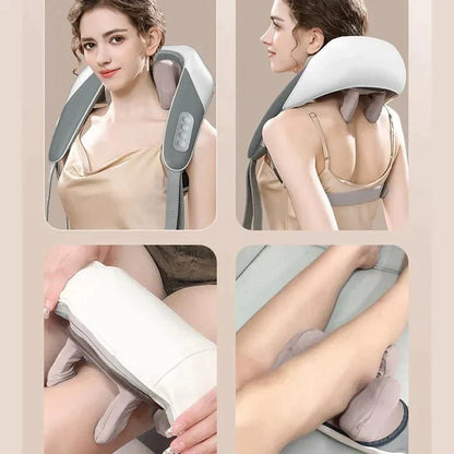 3D Kneading Massage Pillow – Electric Neck, Shoulder & Back Massager