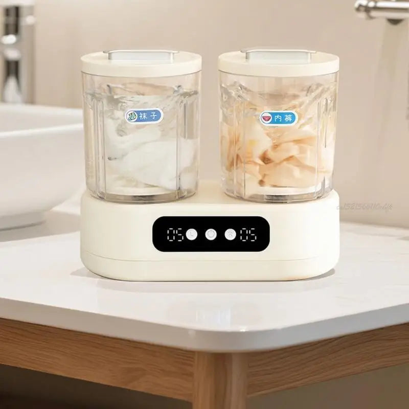 Twin Bucket Mini Washing Machine – Compact & Quiet