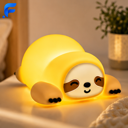 Cute Sloth Night Light – Rechargeable LED Touch Lamp