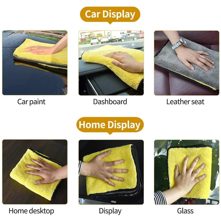 Double-Sided Microfiber Cleaning Cloth – Pack of 2