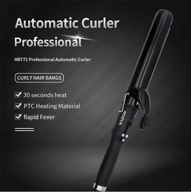 Automatic Hair Curling Iron – Cordless Rotating Hair Curler for Effortless Waves & Curls