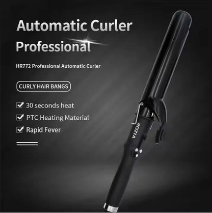 Automatic Hair Curling Iron – Cordless Rotating Hair Curler for Effortless Waves & Curls