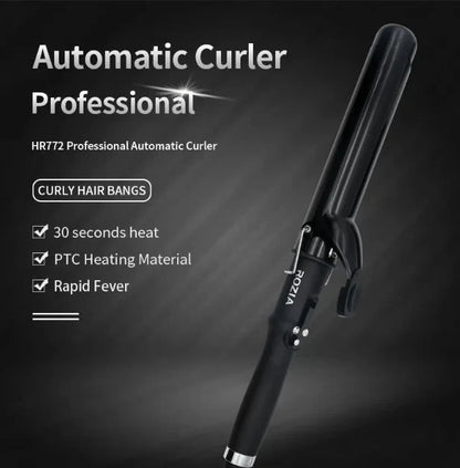 Automatic Hair Curling Iron – Cordless Rotating Hair Curler for Effortless Waves & Curls