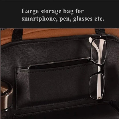 Car Seatback Organizer – Multi-Pocket Backseat Storage Bag for Travel, Kids & Family Essentials