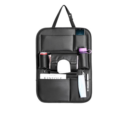 Car Seatback Organizer – Multi-Pocket Backseat Storage Bag for Travel, Kids & Family Essentials