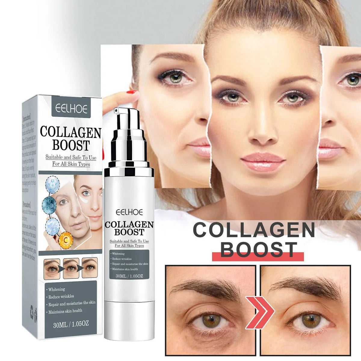 Collagen Anti-Wrinkle Cream – Skin Tightening & Firming Facial Moisturizer