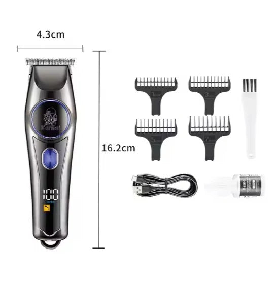 Cordless Men’s Hair & Beard Trimmer – Rechargeable Electric Grooming & Precision Clipper