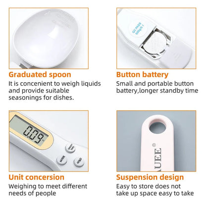 Digital Spoon Scale – Precise Electronic Measuring Spoon for Cooking, Baking & Kitchen Use