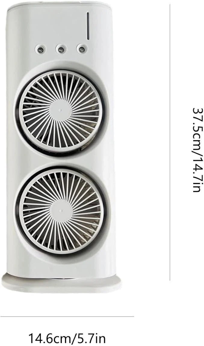 Double Ended Spray Fan – 2-in-1 Portable Misting & Cooling Fan with Water Spray, Rechargeable Handheld Mini Fan for Home, Office & Outdoor Use