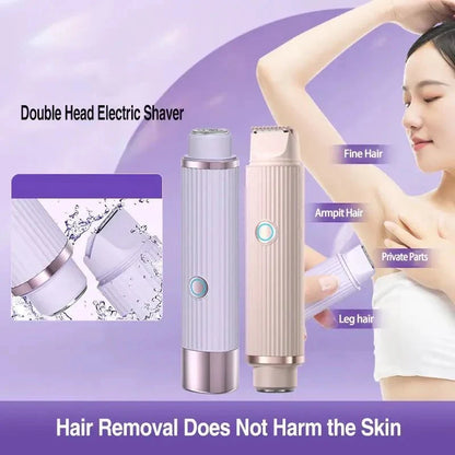 Double Head Electric Shaver | Close & Smooth Rechargeable Razor