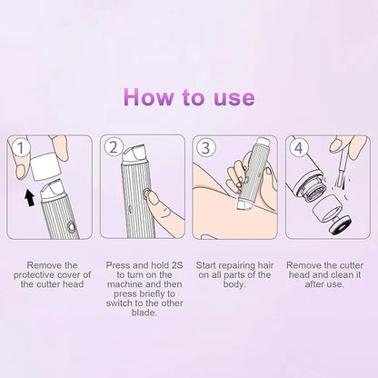 Double Head Electric Shaver | Close & Smooth Rechargeable Razor