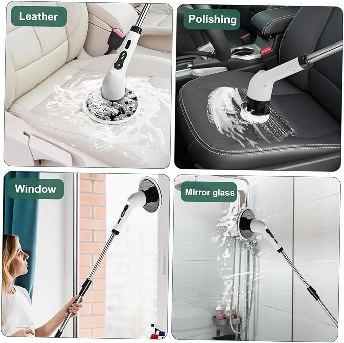 Electric Cleaning Brush – 5-in-1 Cordless Power Scrubber for Kitchen, Bathroom & Home