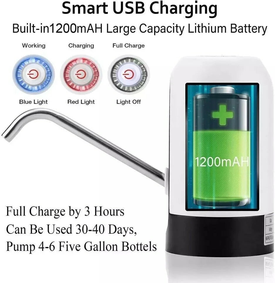 Water Bottle Electric Automatic Universal Dispenser 5 Gallon USB USB Water Dispenser Automatic Drinking Water Bottle