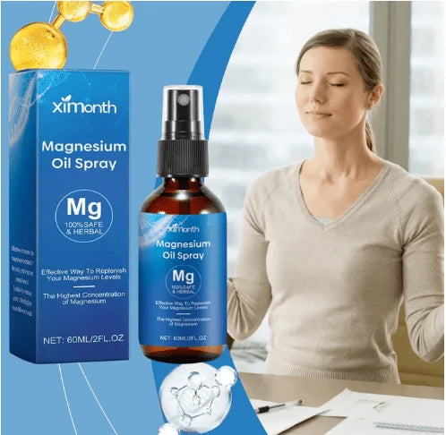 Ximonth Magnesium Oil Spray – Fast-Absorbing Magnesium Body Spray for Muscle Relaxation, Recovery & Everyday Wellness
