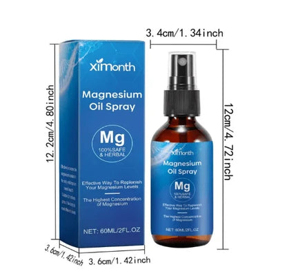 Ximonth Magnesium Oil Spray – Fast-Absorbing Magnesium Body Spray for Muscle Relaxation, Recovery & Everyday Wellness